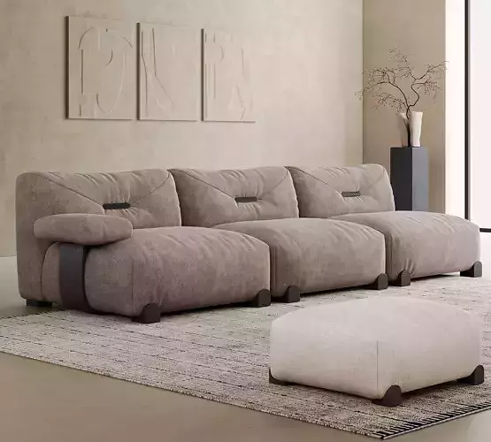 Pixels and Flowers living room interior scene