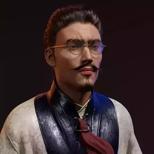 REALISTIC 3D ASIAN MALE FACE