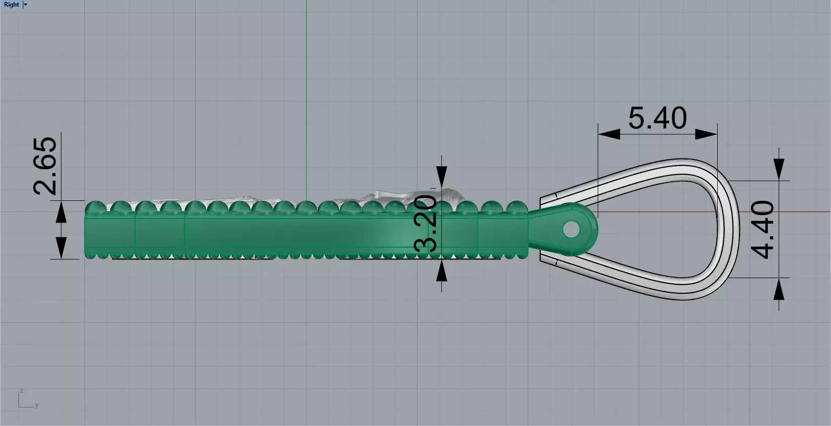 double side Jesus cross protect us pendant model 725 3D print model_6