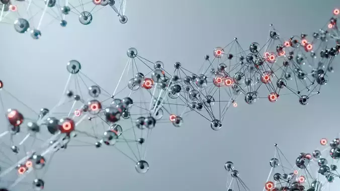 Organic Plexus Animation 3D model