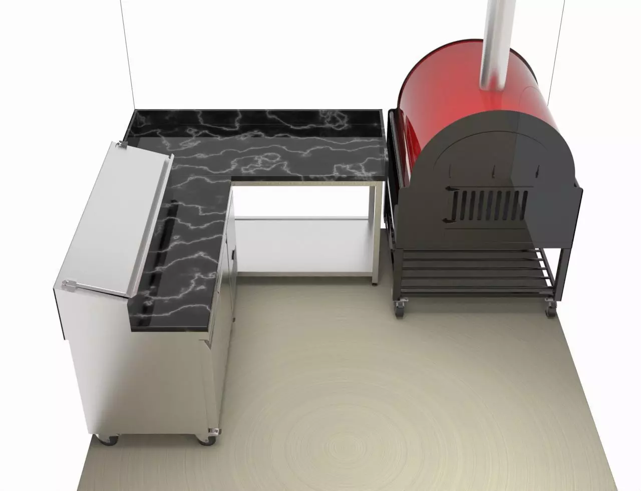 kitchen -oven  3D model_3