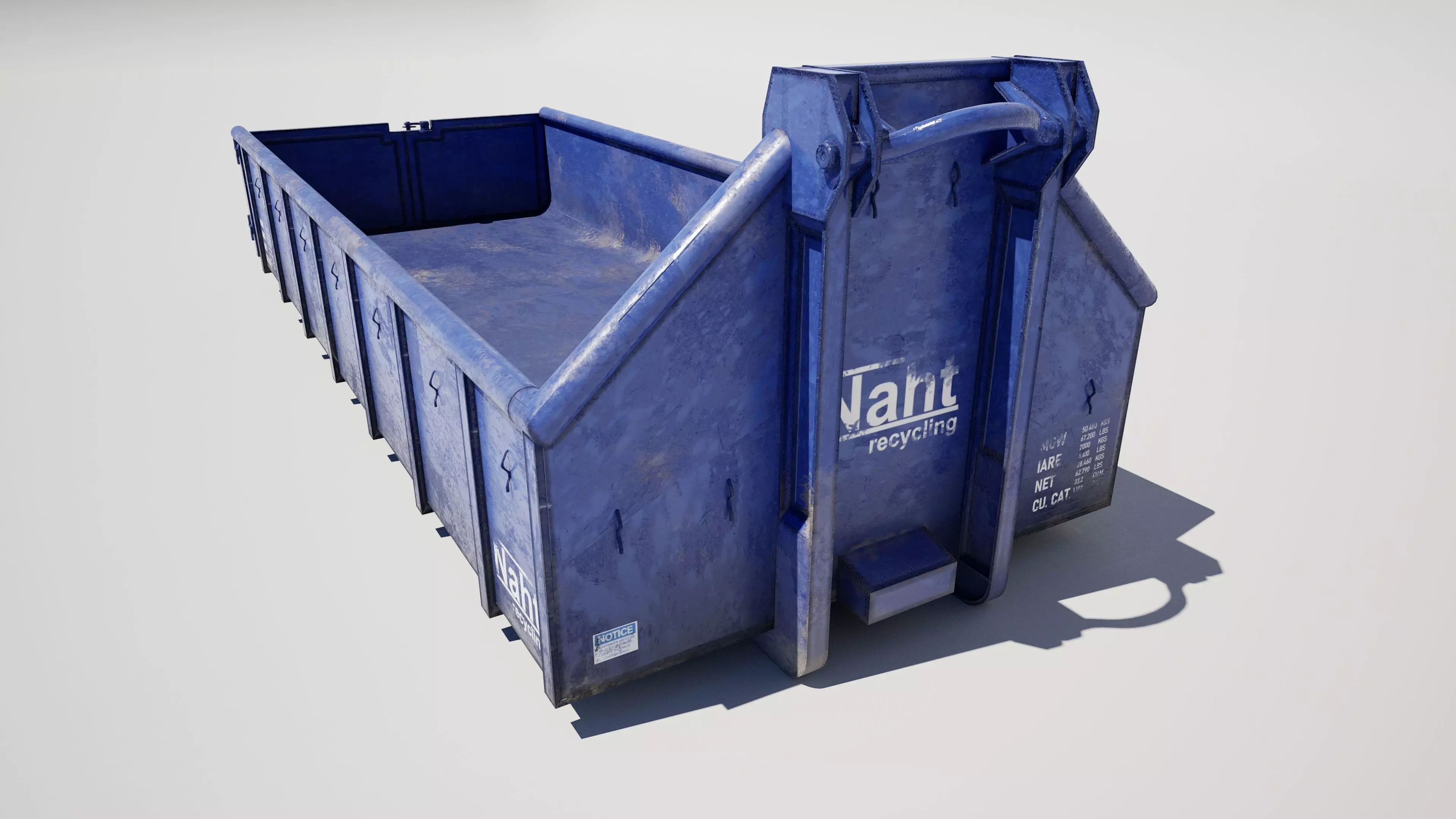 Industrial Waste Container 3D model_1