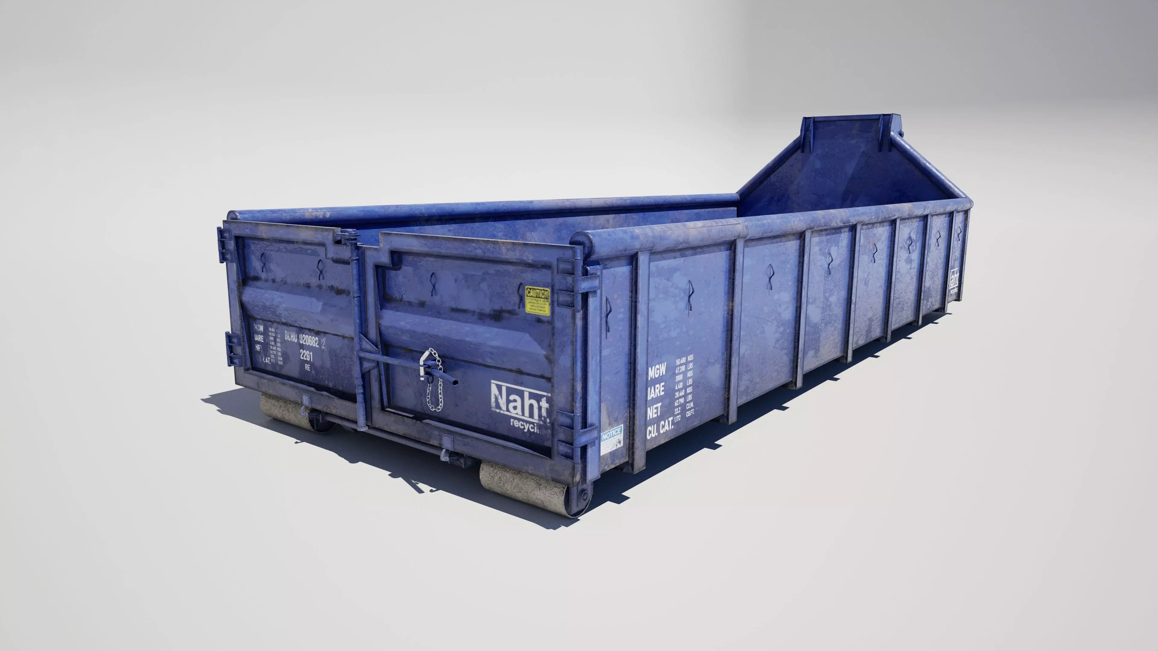 Industrial Waste Container 3D model_0