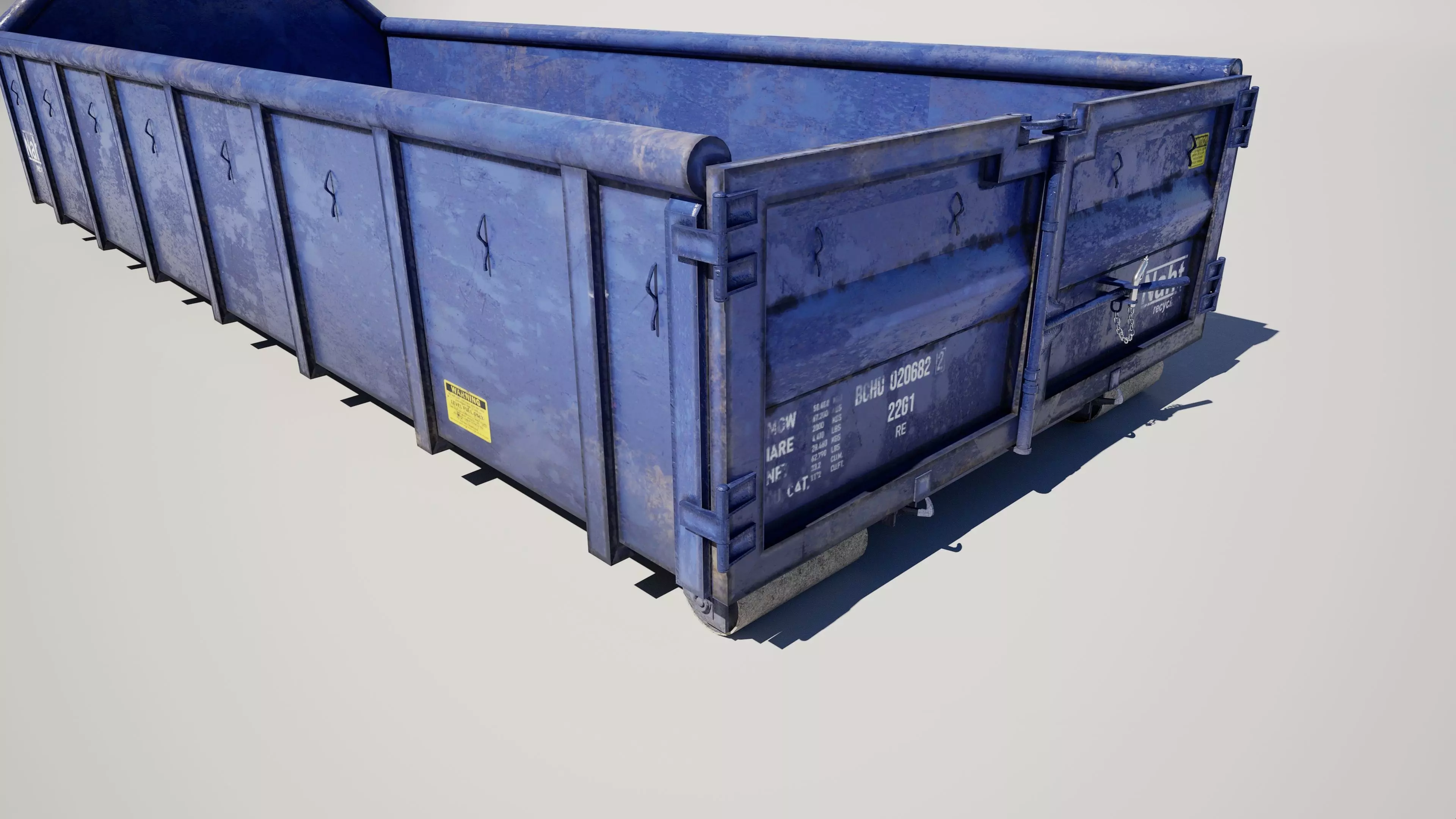 Industrial Waste Container 3D model_2