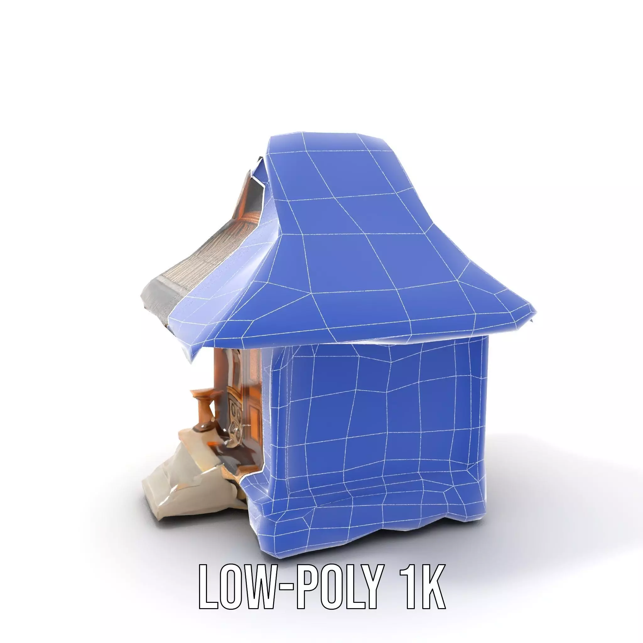 Traditional Bamboo Hut model pack Low-poly 3D model_21