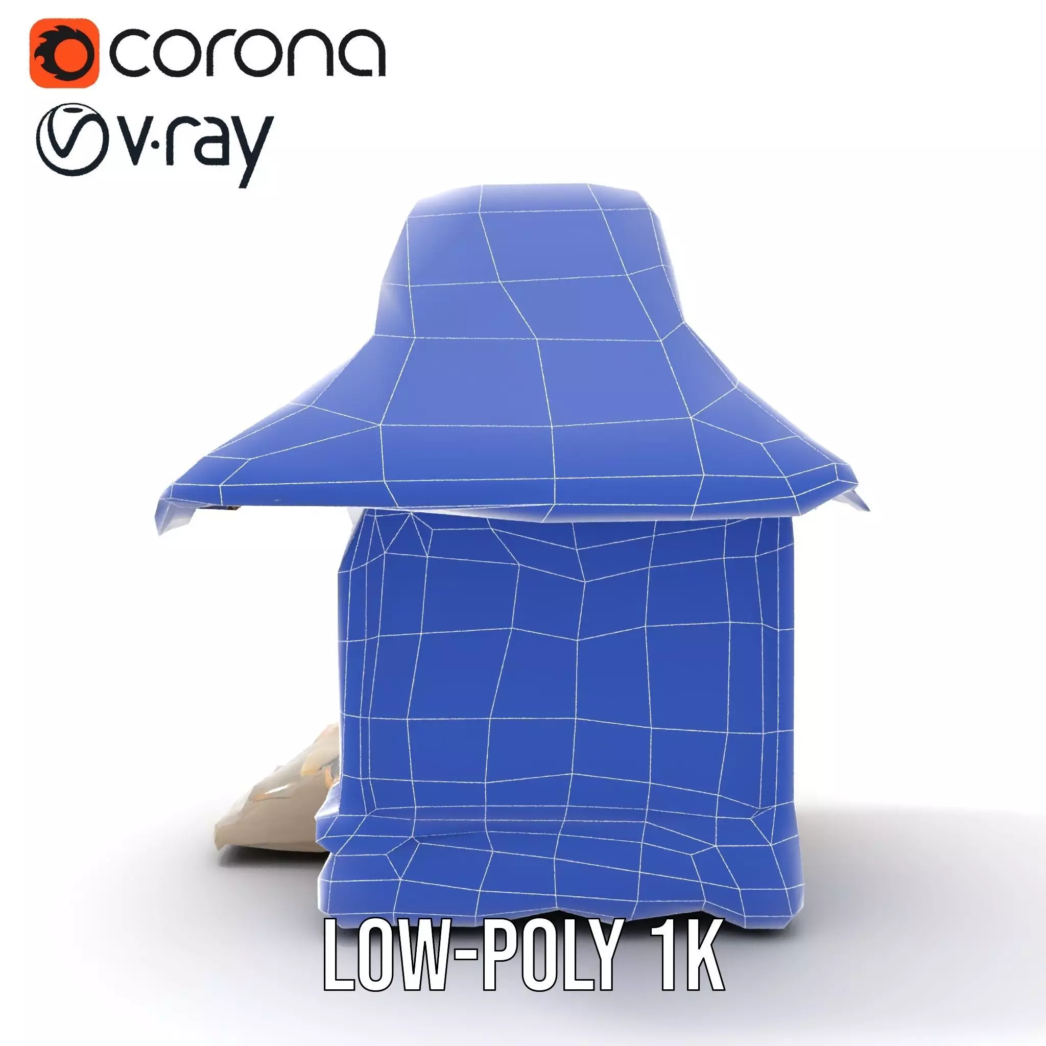 Traditional Bamboo Hut model pack Low-poly 3D model_18