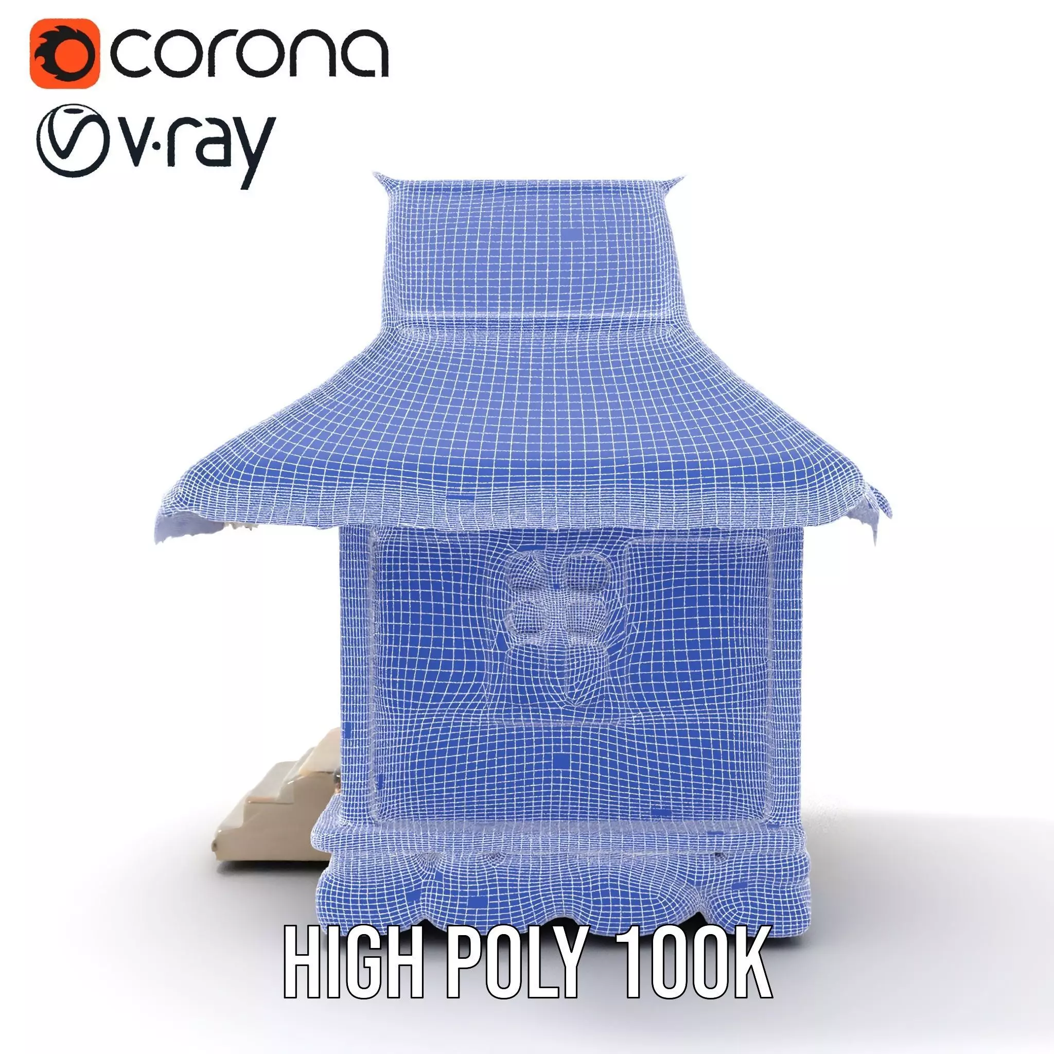 Traditional Bamboo Hut model pack Low-poly 3D model_33