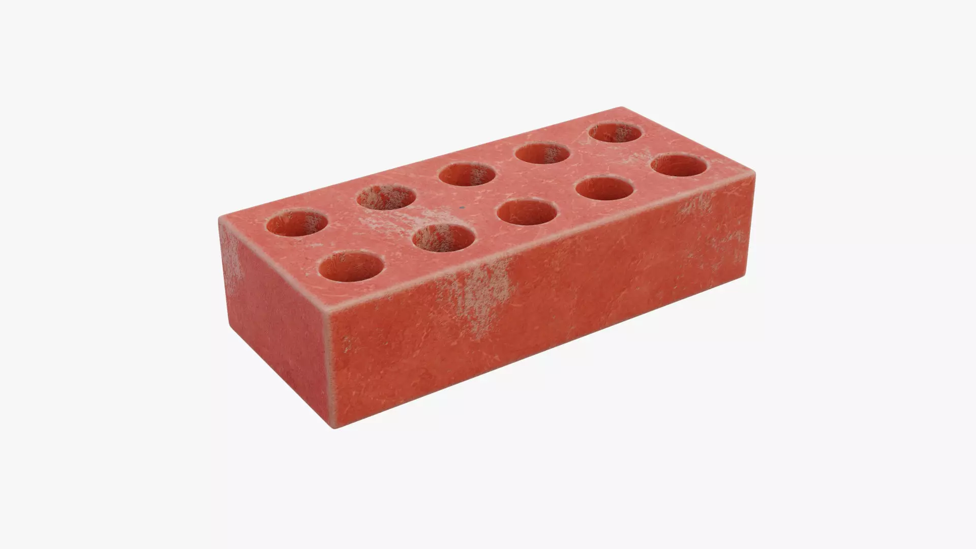 Red Brick 2 Low-poly 3D model_0