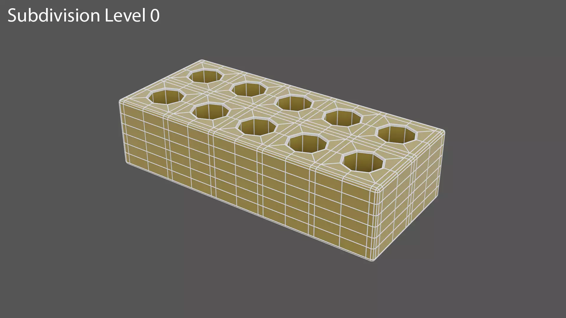 Red Brick 2 Low-poly 3D model_15
