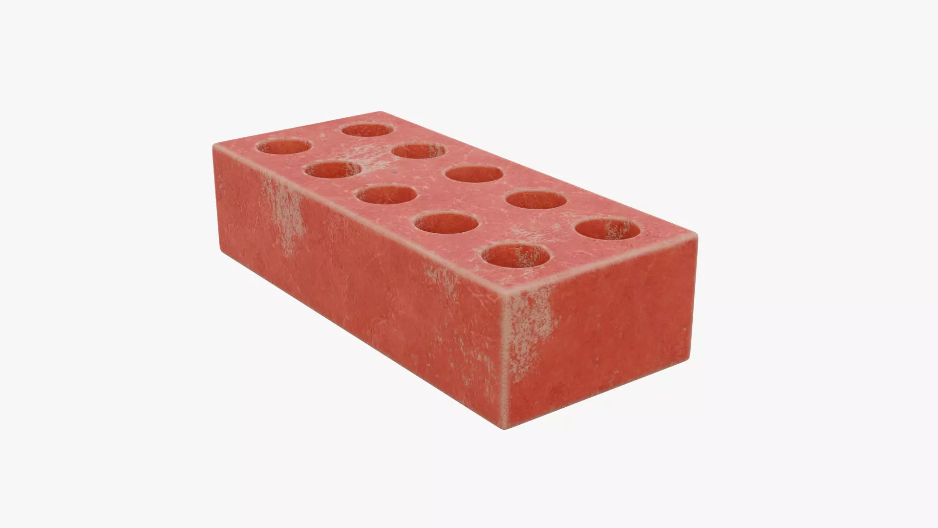 Red Brick 2 Low-poly 3D model_1