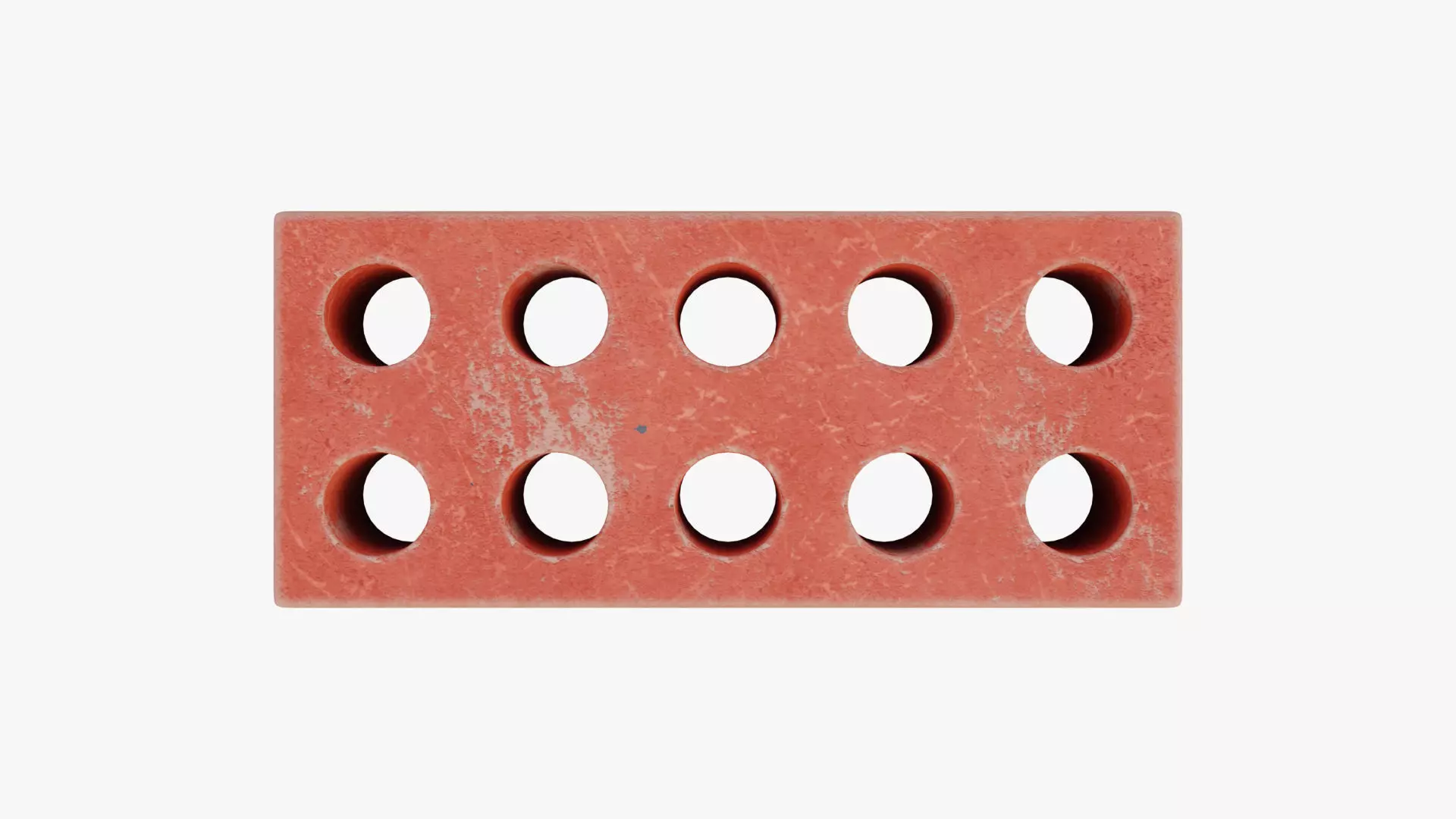 Red Brick 2 Low-poly 3D model_4