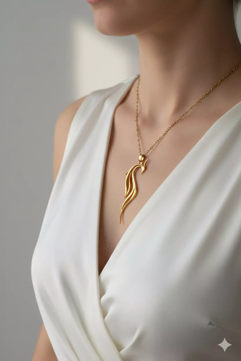 Phoenix Gold Pendant 3D print model