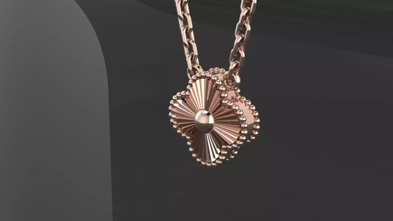 Pendant Van Cleef 3D print model_5