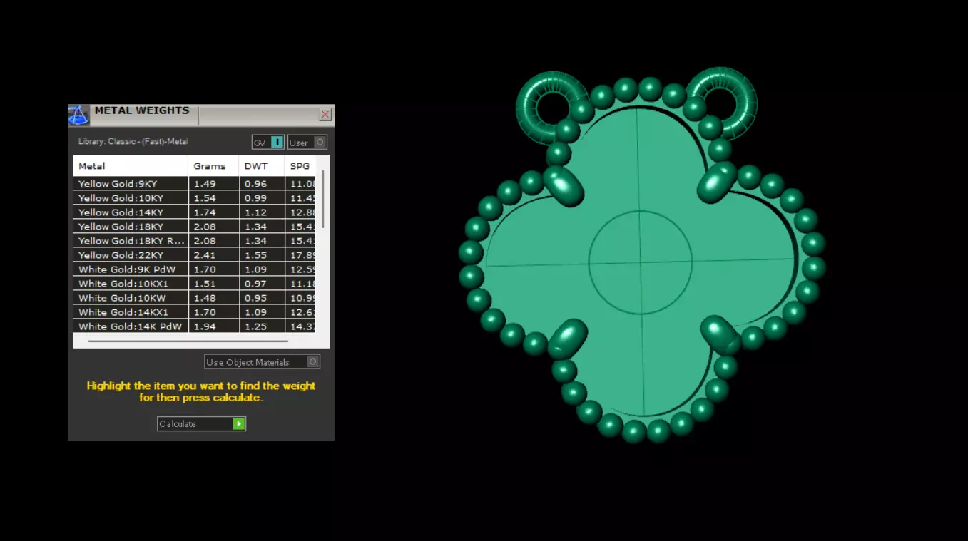 Pendant Van Cleef 3D print model_9