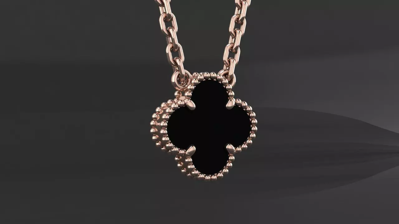 Pendant Van Cleef 3D print model_1