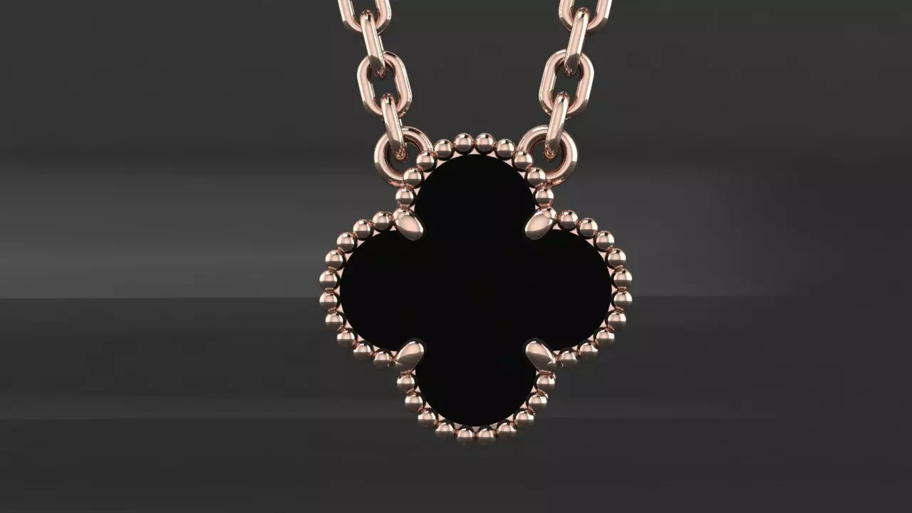 Pendant Van Cleef 3D print model_2