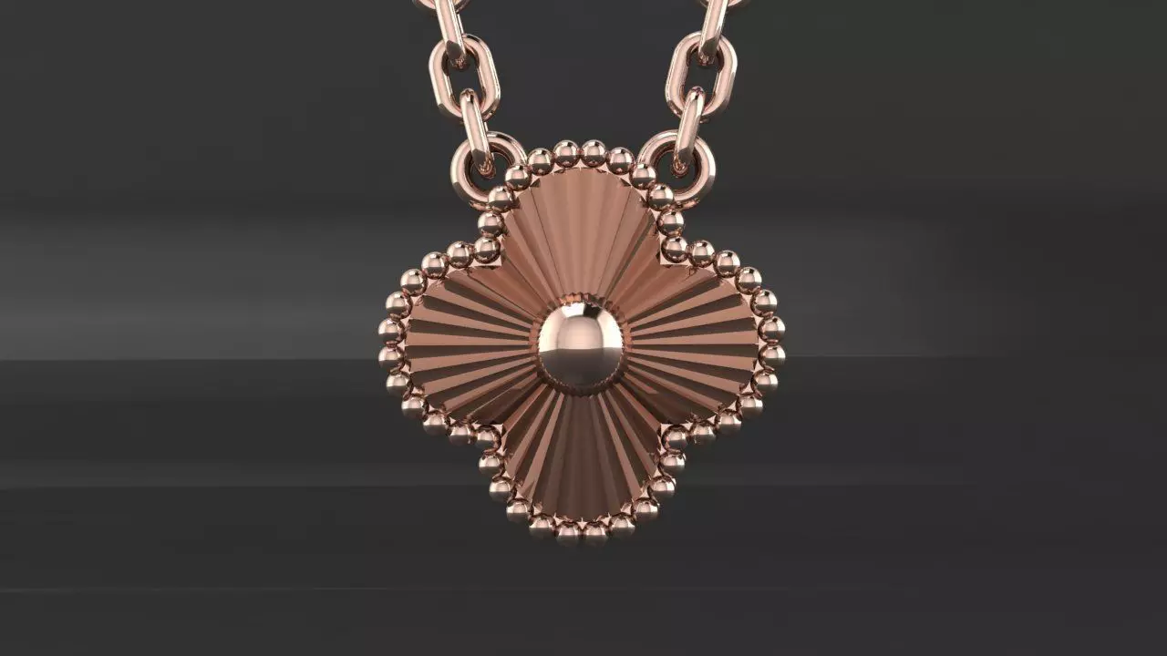 Pendant Van Cleef 3D print model_4