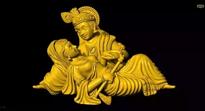 radha krishna 3d printed model