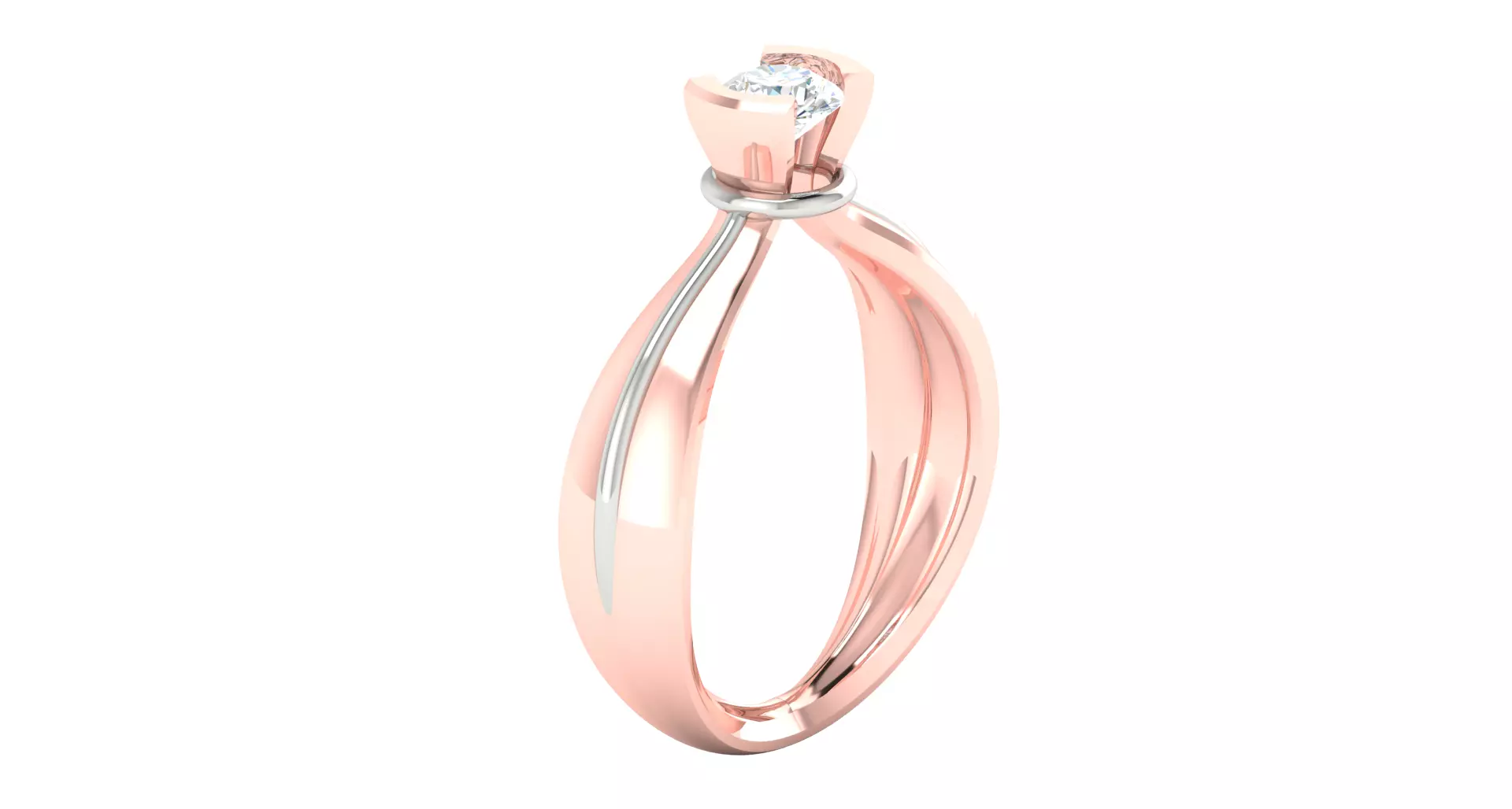 Women Ring Render 3dm STL OBJ FBX Details 3D print model