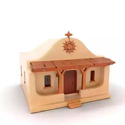 Adobe Style House model pack Low-poly 3D model