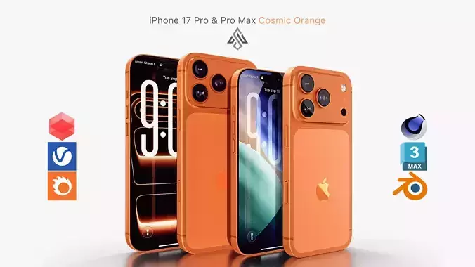 Apple iPhone 17 Pro - Pro Max Cosmic Orange