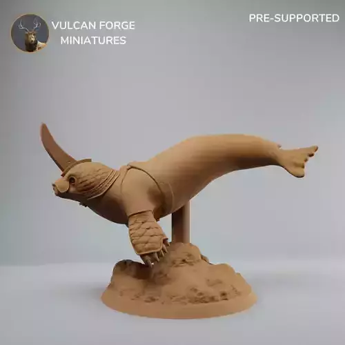 Torpedo Seal Warrior Swimming