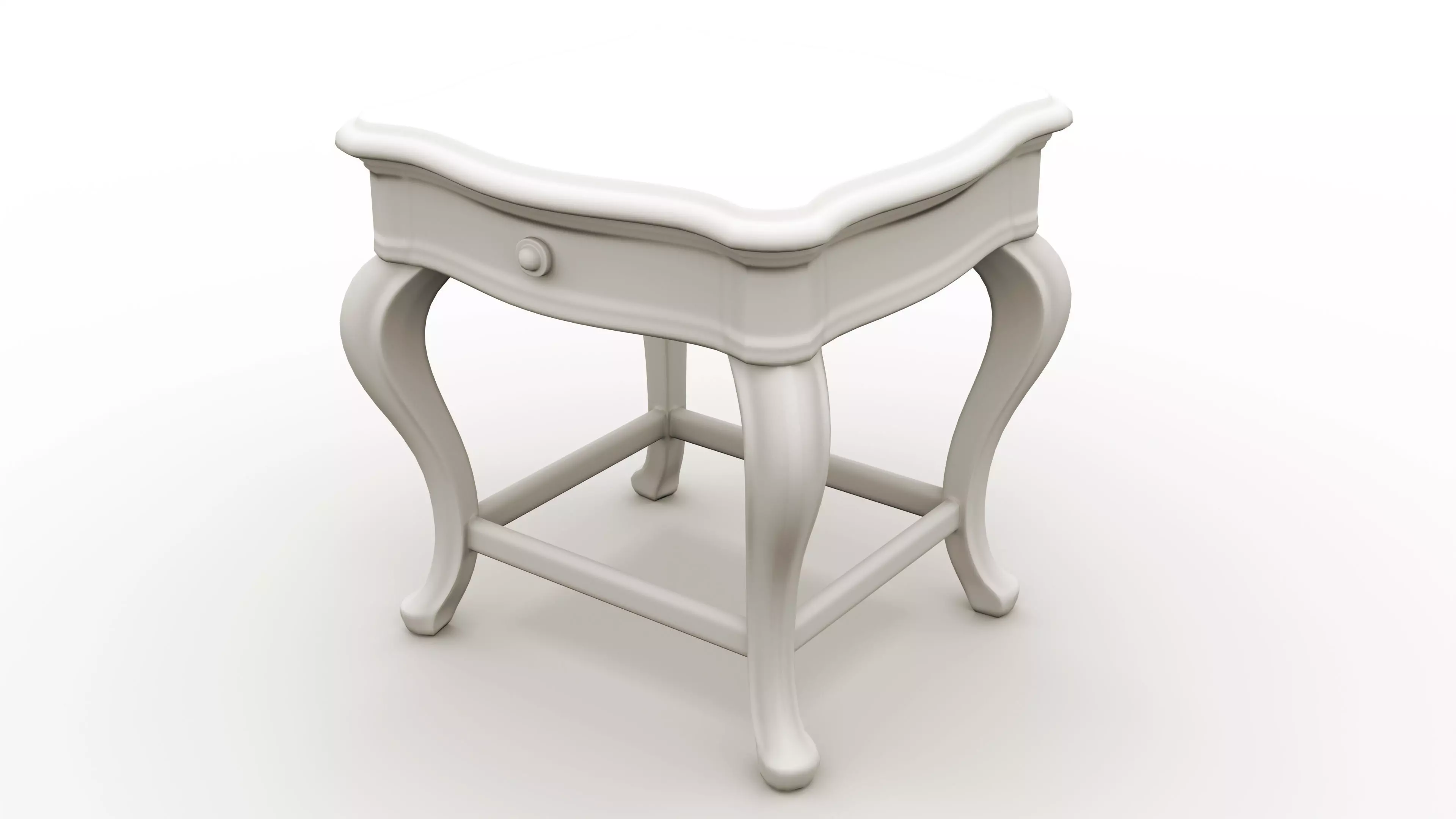 Medieval Stylized Table 04 Low-poly 3D model_5