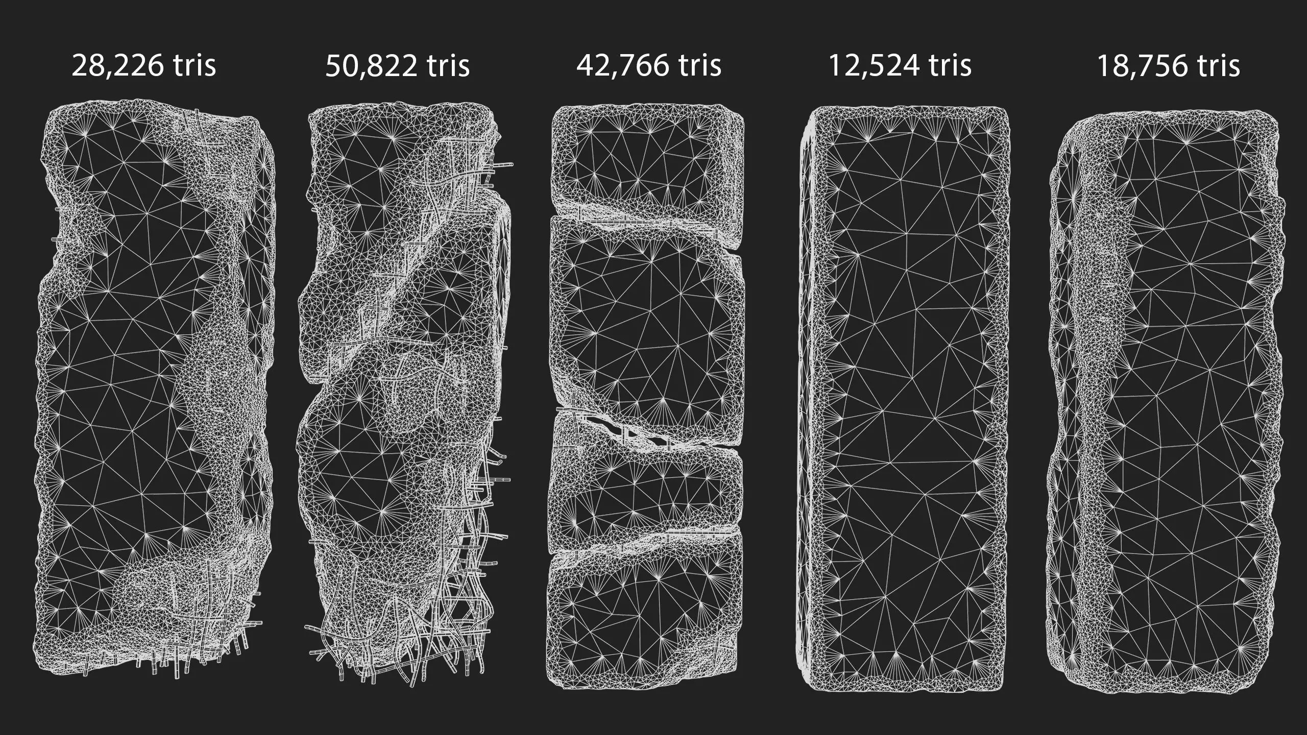 Concrete Slab Pack 01 - 5 Game Ready PBR Models 3D model_11