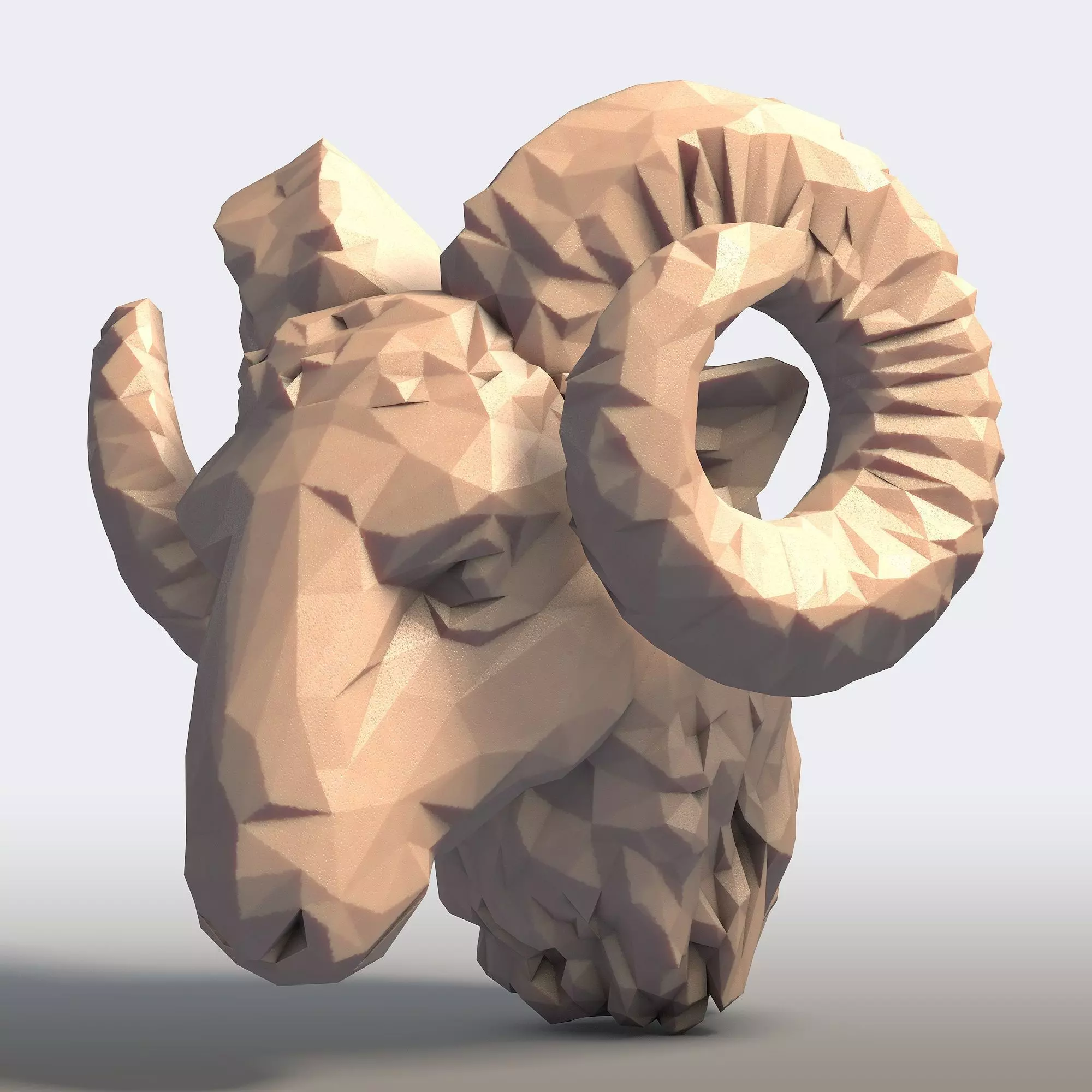 Ram Head 3D Model for Printing 3D print model
