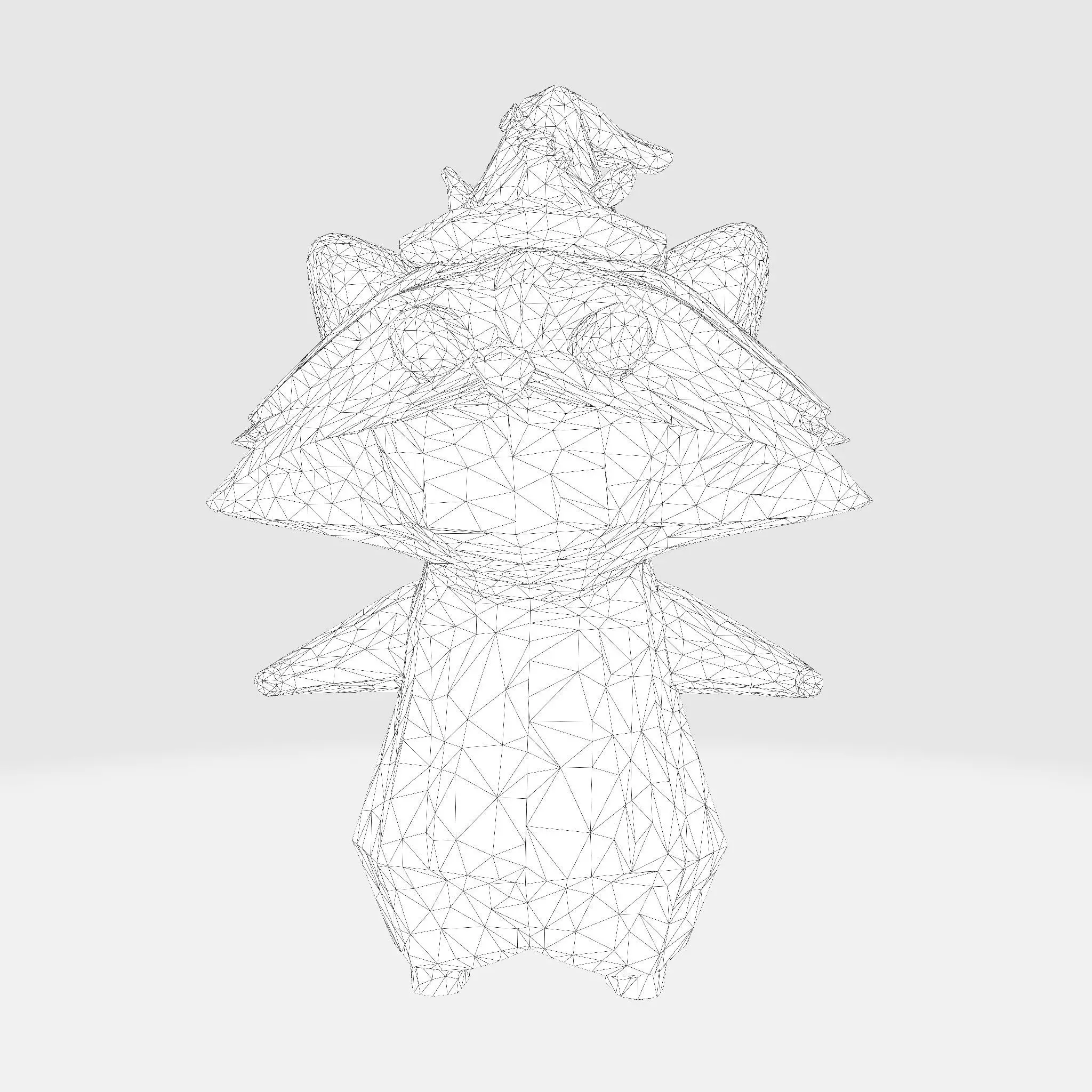 Raccoon 3D Model Lowpoly for Games Animation 3d print 3D model_21