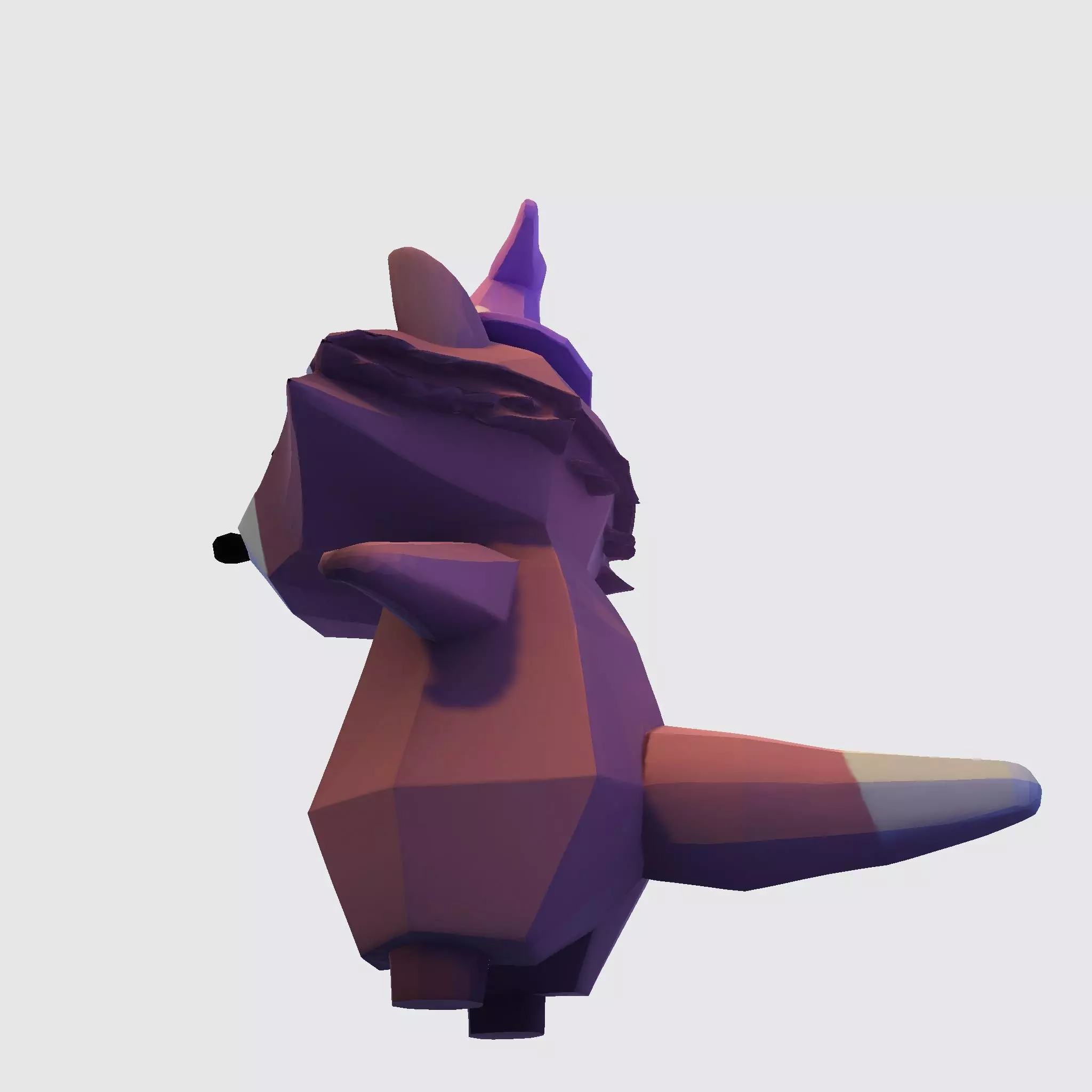 Raccoon 3D Model Lowpoly for Games Animation 3d print 3D model_6