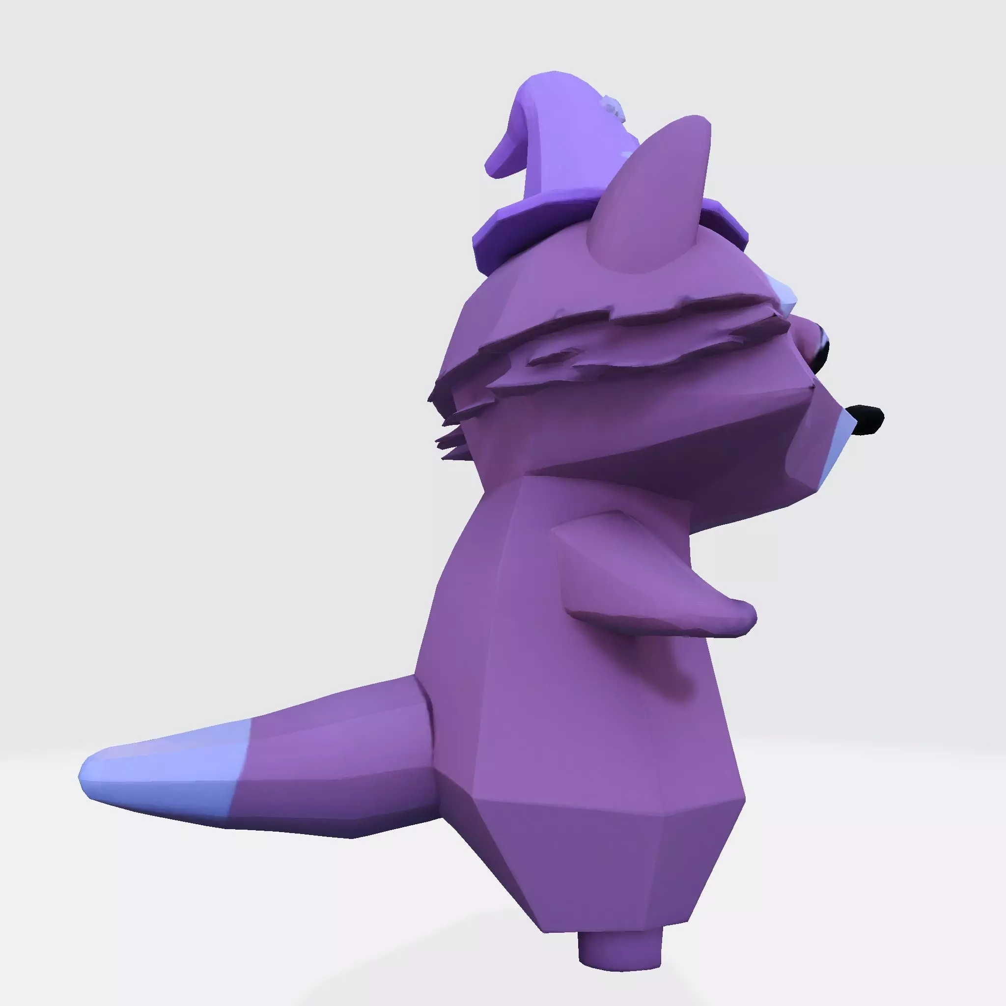 Raccoon 3D Model Lowpoly for Games Animation 3d print 3D model_2
