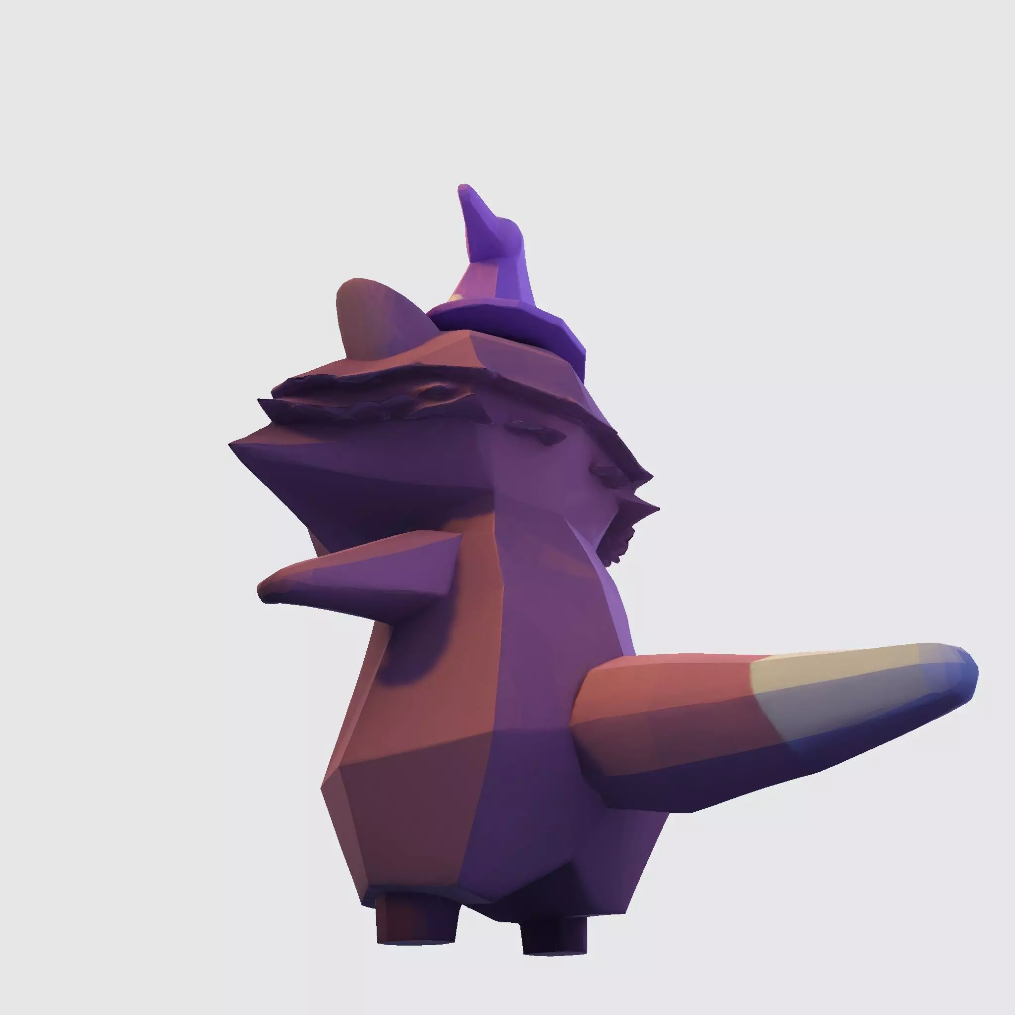 Raccoon 3D Model Lowpoly for Games Animation 3d print 3D model_5