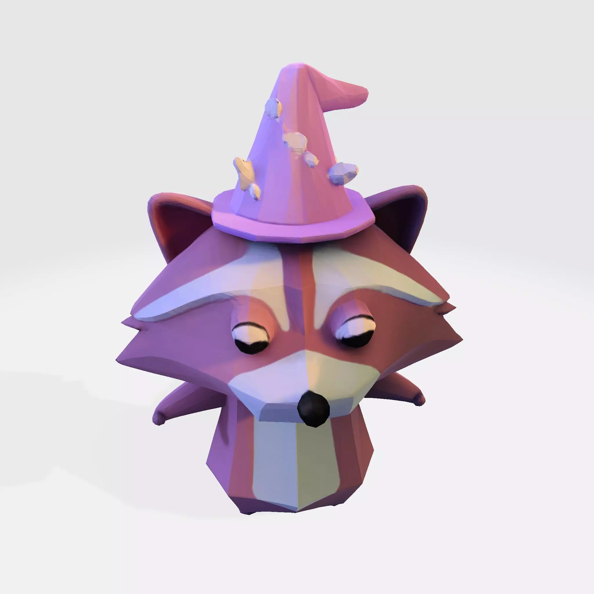 Raccoon 3D Model Lowpoly for Games Animation 3d print 3D model_9