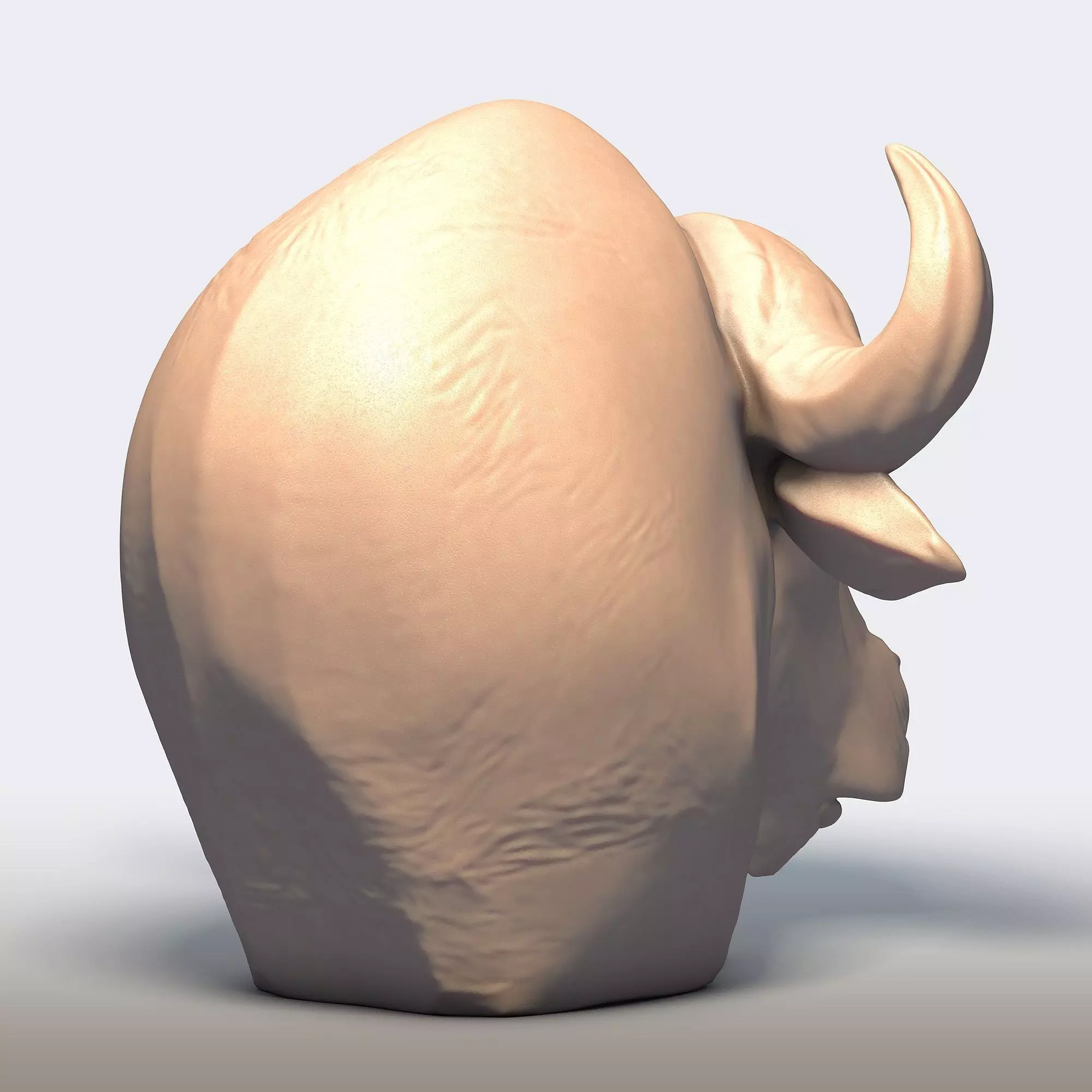 Buffalo Head 3D print model_5