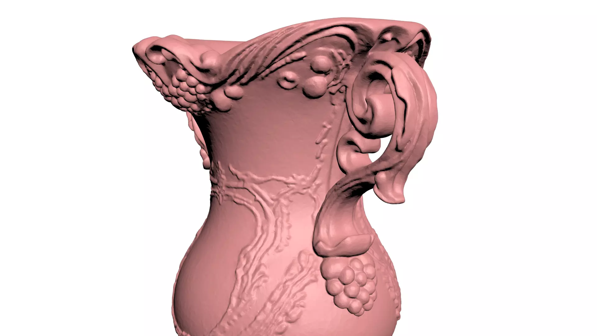 Floral Ornate Vase 3D model_1