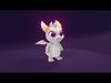 White Baby Dragon 3D Character Audio Unity Unreal Ready Low-poly 3D model_3