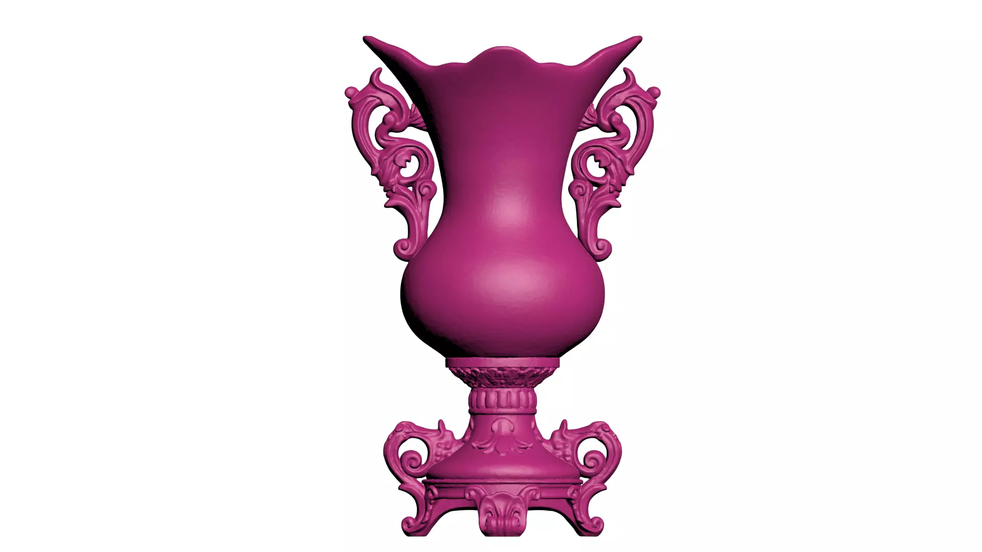 Ornate Floral Vase 2 3D print model