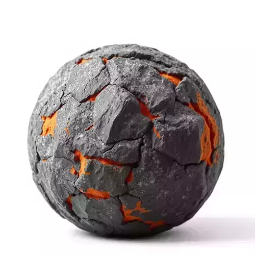 Volcanic Cracked Lava Rock