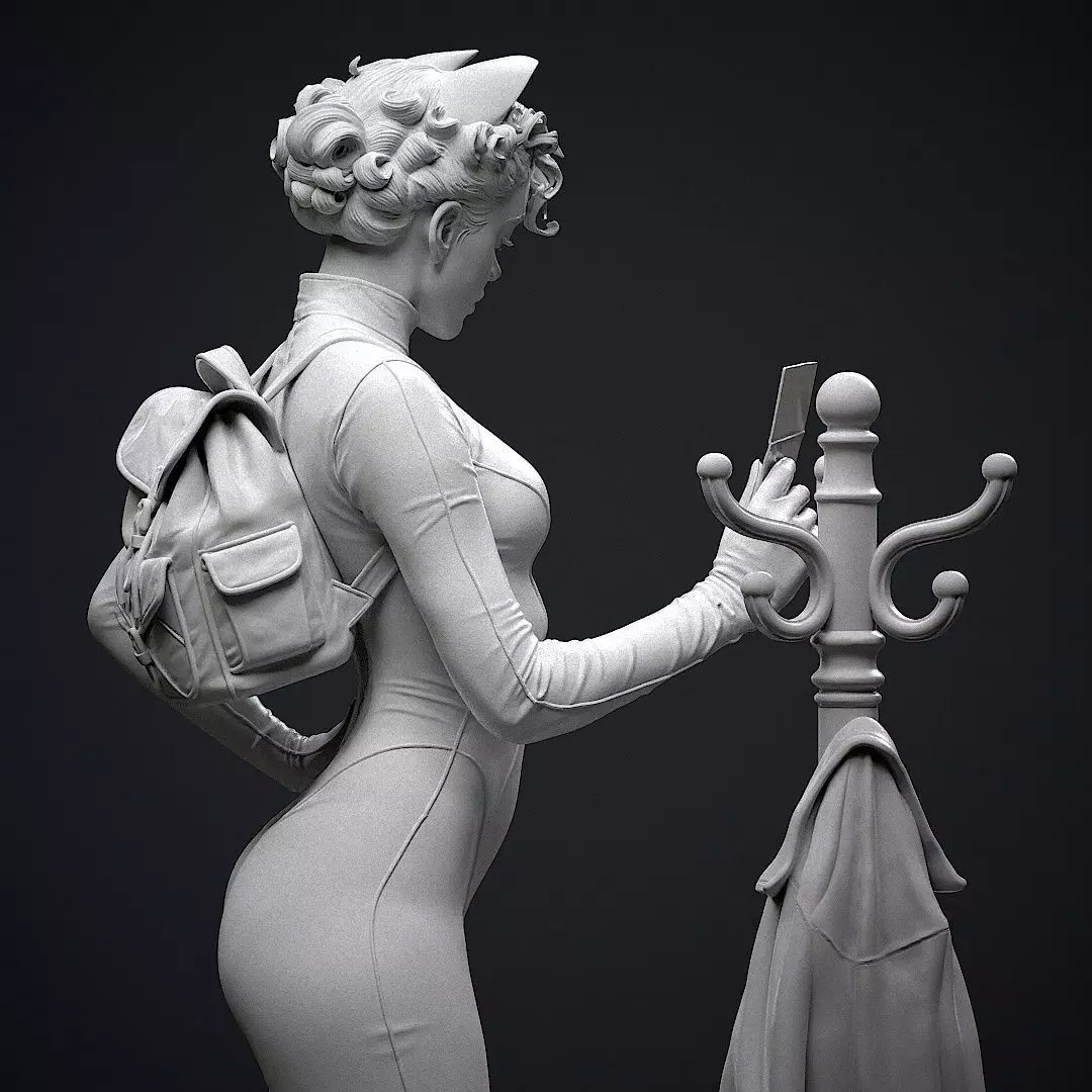 Catwoman Detective 3D print model_20