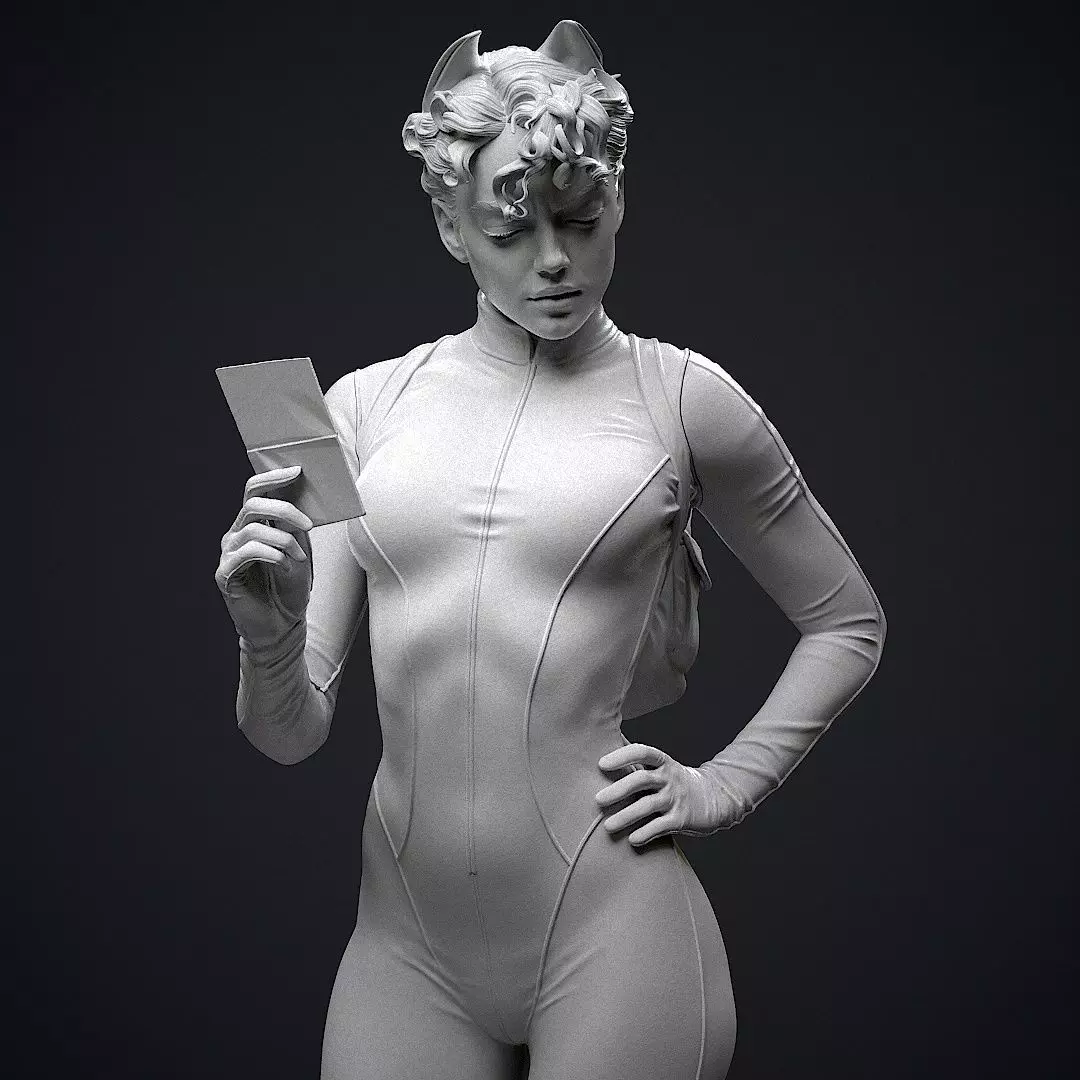 Catwoman Detective 3D print model_16