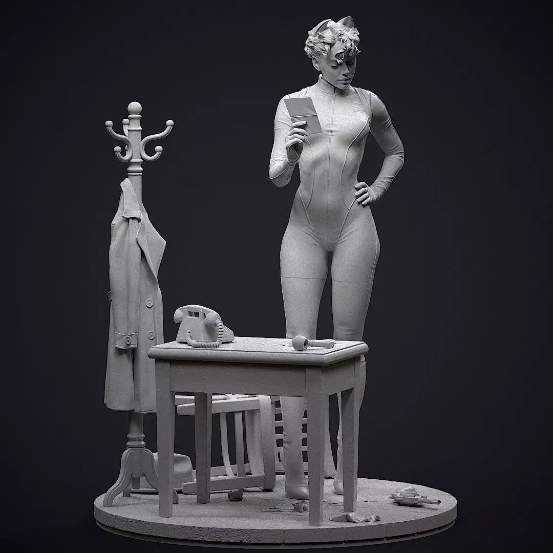 Catwoman Detective 3D print model_5
