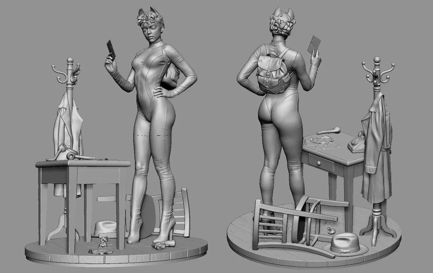 Catwoman Detective 3D print model_41