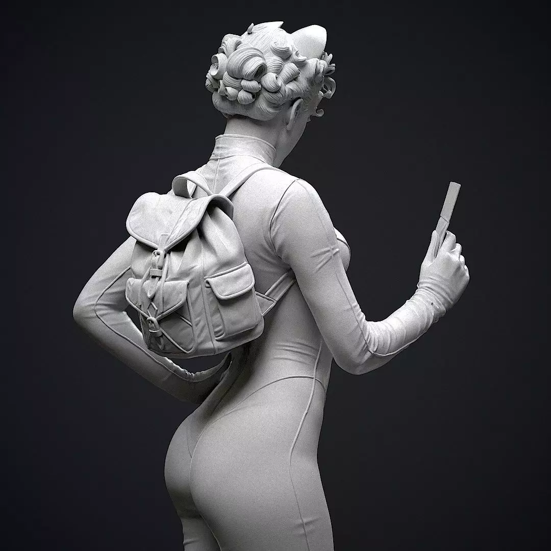 Catwoman Detective 3D print model_21