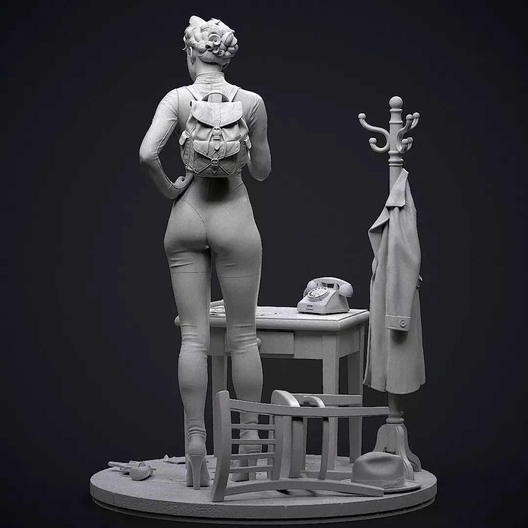 Catwoman Detective 3D print model_11