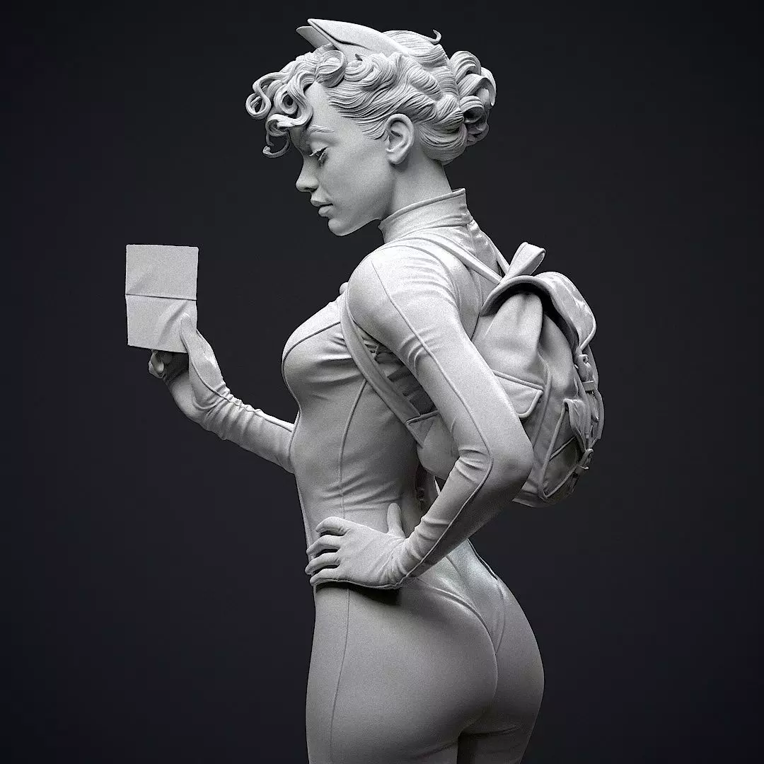 Catwoman Detective 3D print model_13