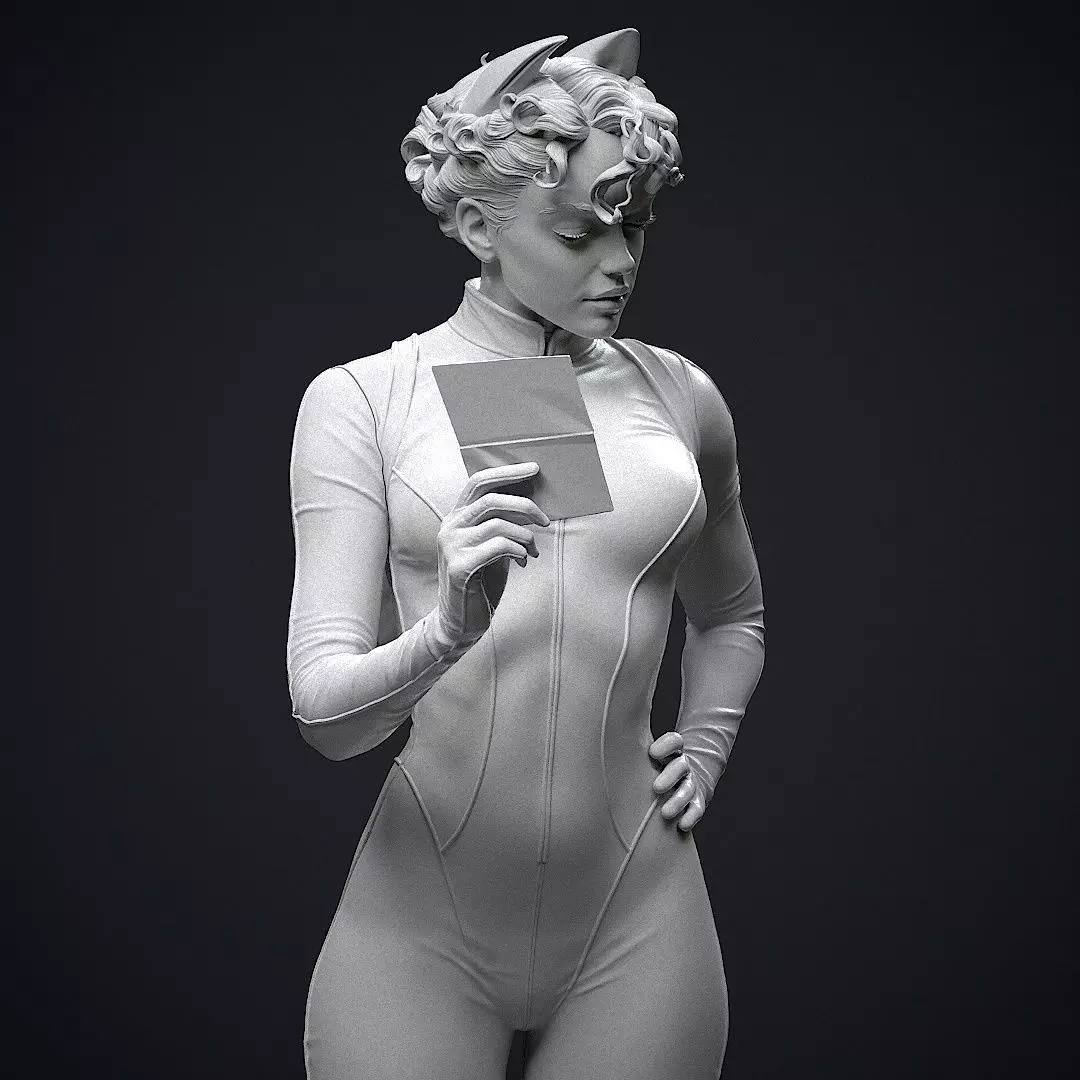 Catwoman Detective 3D print model_17