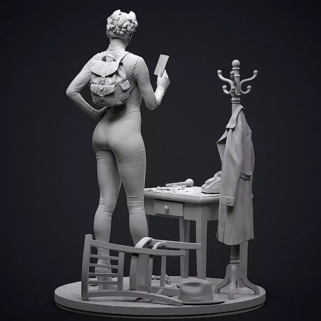 Catwoman Detective 3D print model_10
