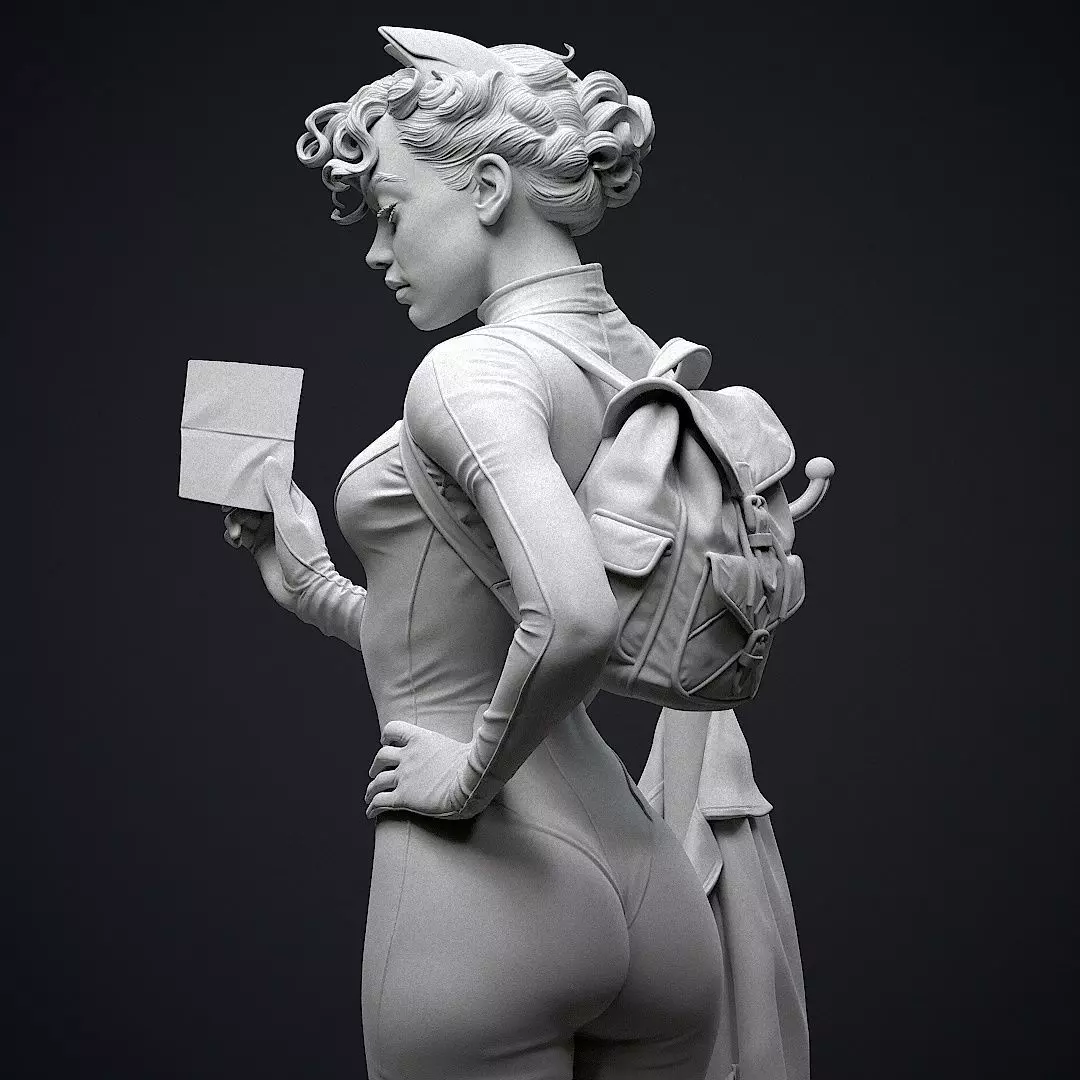 Catwoman Detective 3D print model_25