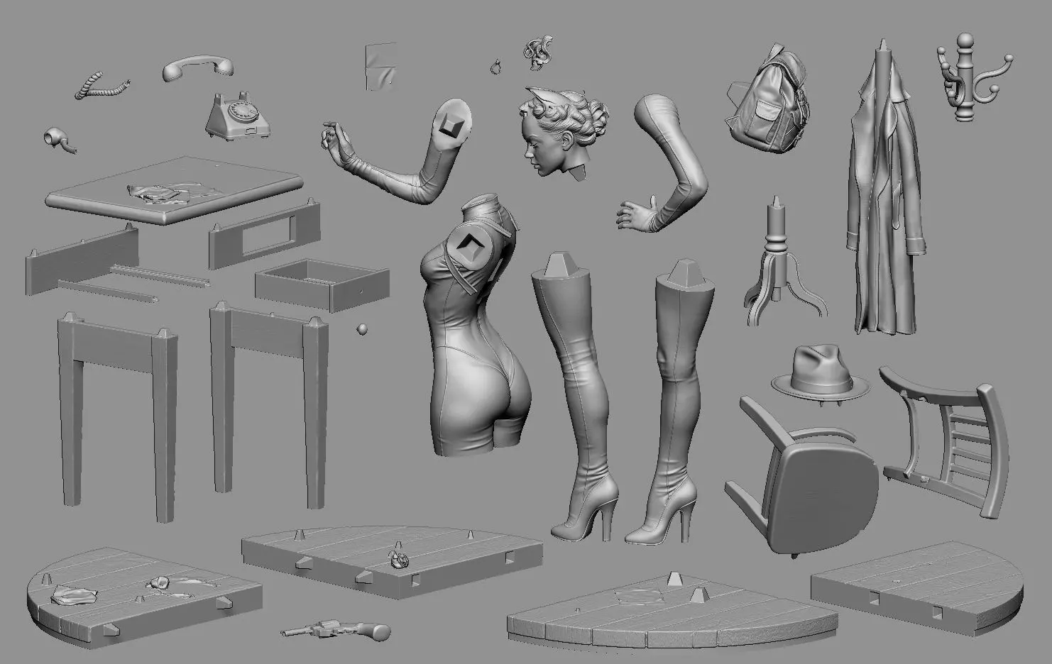 Catwoman Detective 3D print model_42